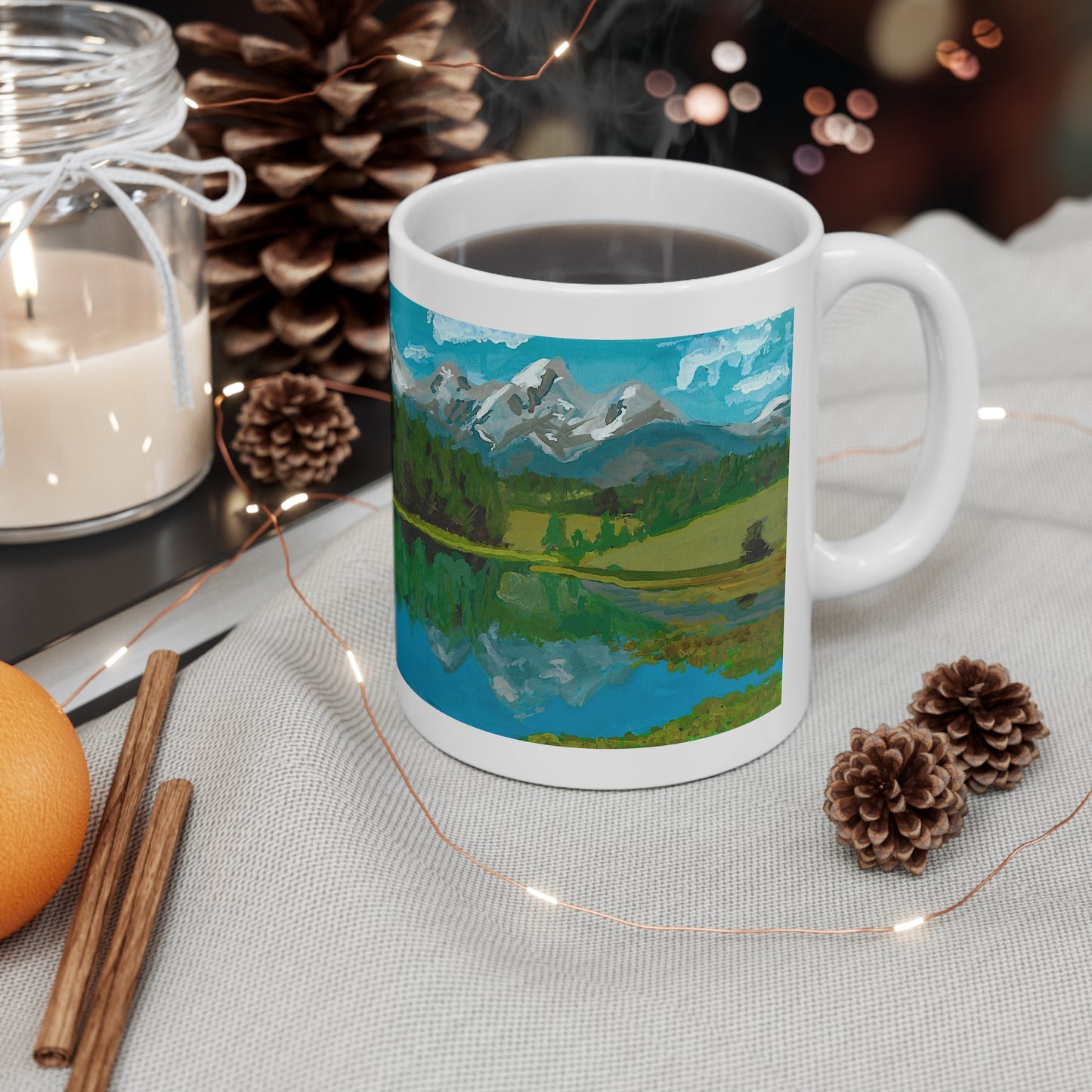 Jealousy and a landscape Ceramic Mug 11oz