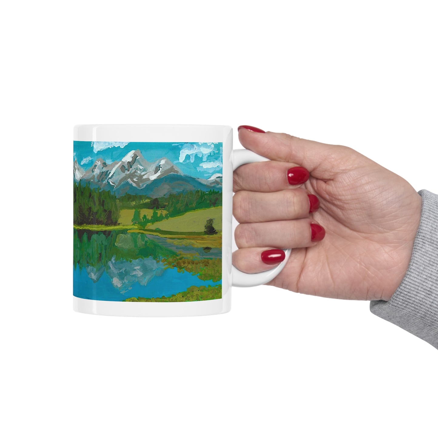 Jealousy and a landscape Ceramic Mug 11oz