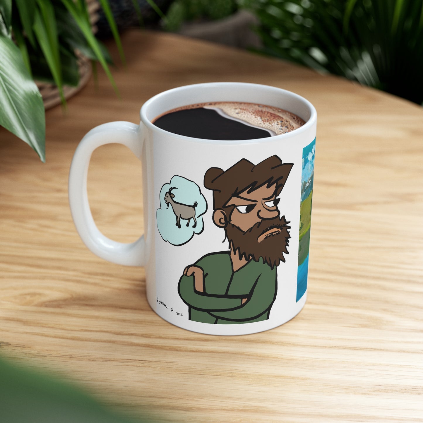 Jealousy and a landscape Ceramic Mug 11oz