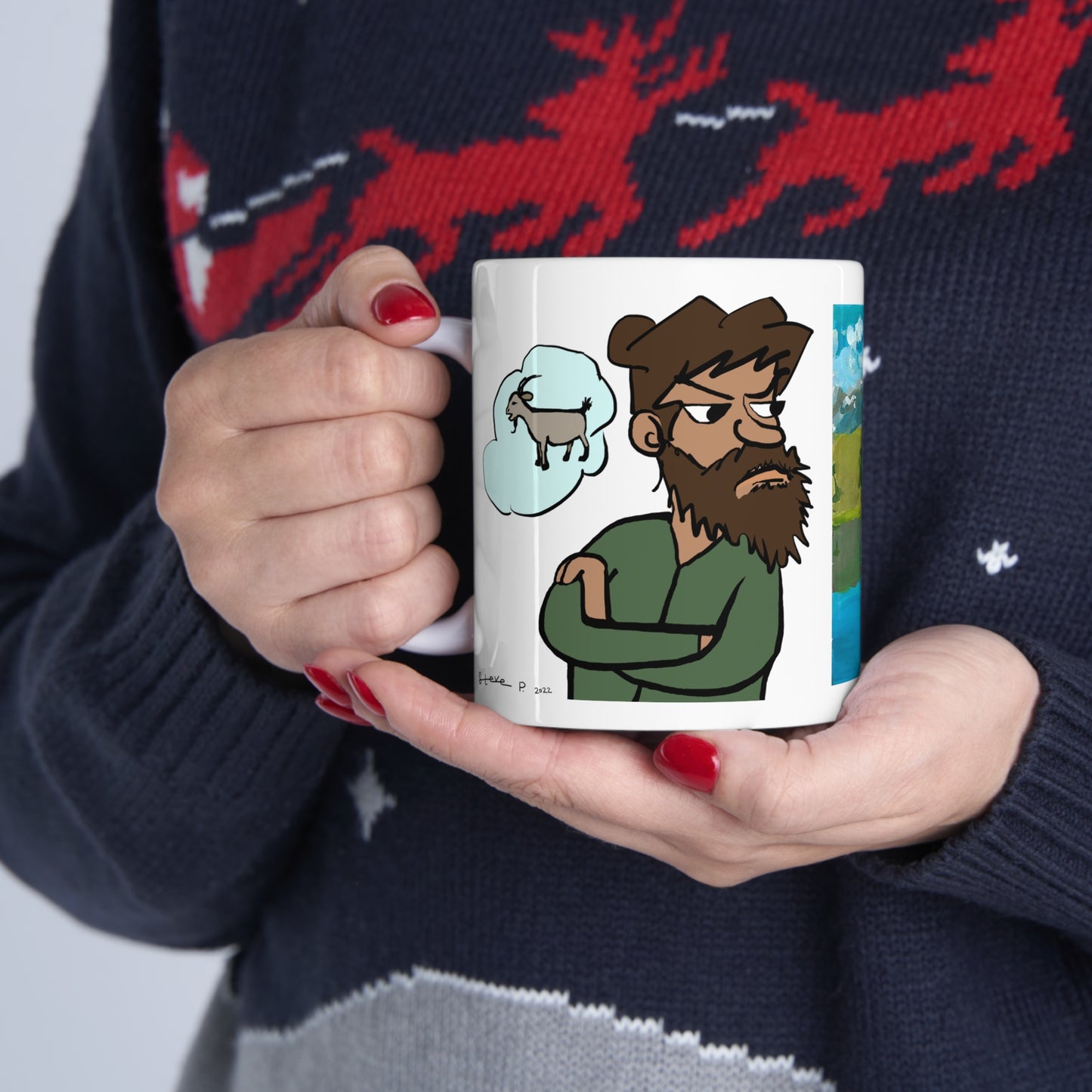 Jealousy and a landscape Ceramic Mug 11oz