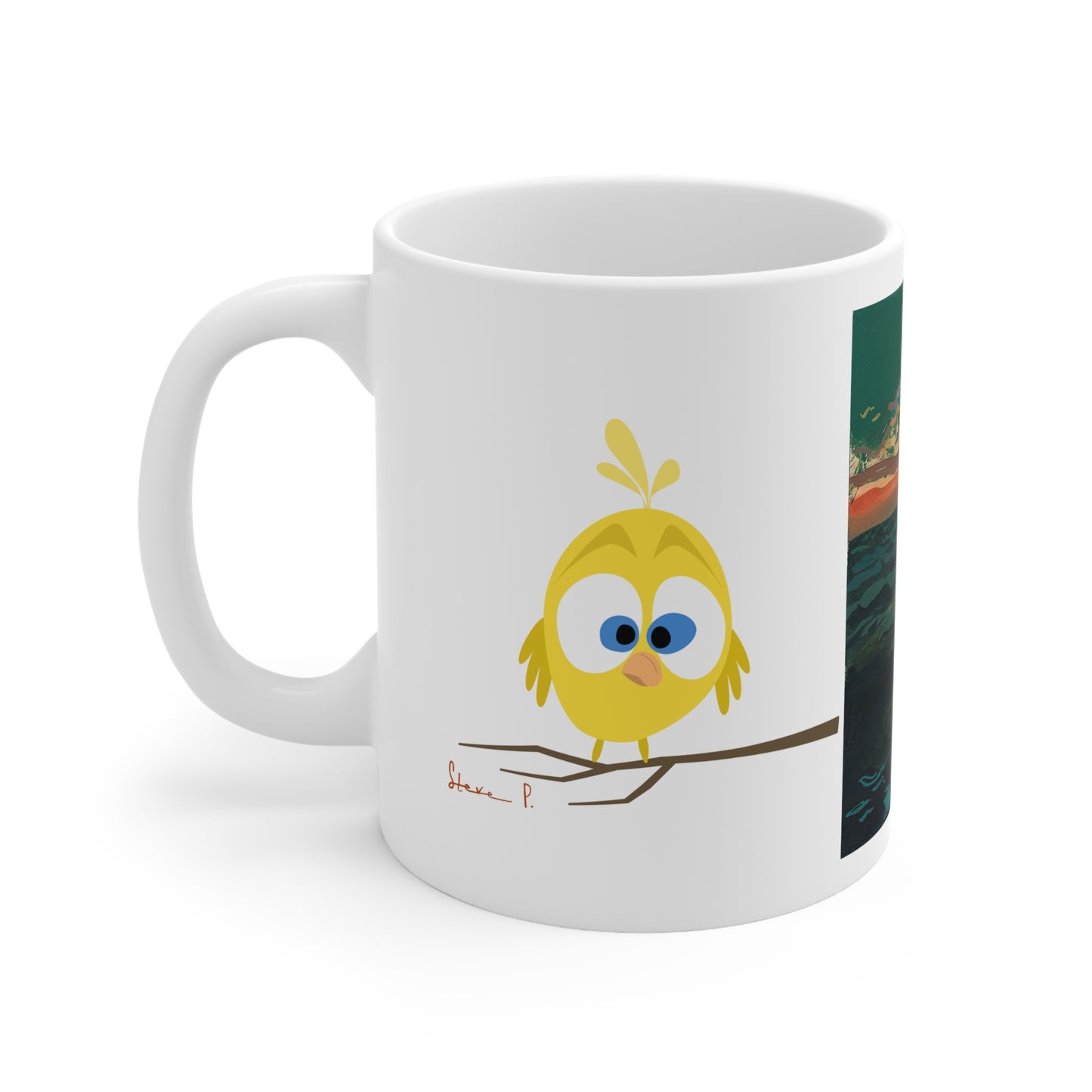 sunset at sea mug