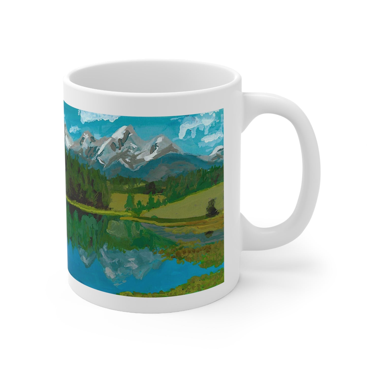 Jealousy and a landscape Ceramic Mug 11oz